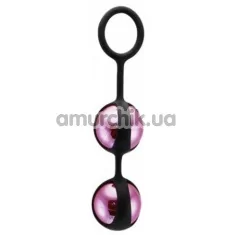 Вагінальні кульки Duo Pleasure Balls L, рожеві - Фото №1