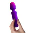 Универсальный вибромассажер Rocks-Off Glo-Girl Wand, фиолетово-розовый - Фото №3