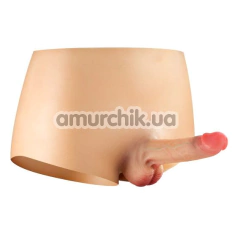 Страпон Real Body Real Manly Full And Realistic S-M, тілесний - Фото №1