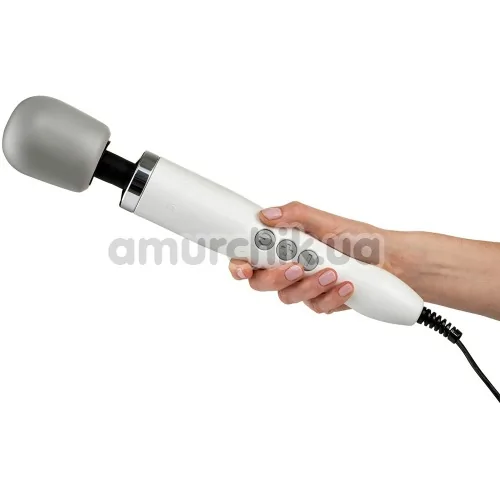 Універсальний вібромасажер Doxy Plug-In Vibrating Wand Massager, білий