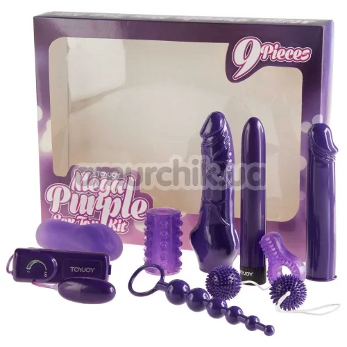 Набор из 9 предметов Mega Purple Sex Toy Kit, фиолетовый