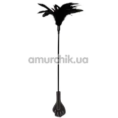 Стек с перышком для ласк Guilty Pleasure Feather Crop, черный - Фото №1