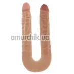 Двухконечный фаллоимитатор Get Real Double Dong 16 Inch, телесный - Фото №1