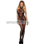 Комбинезон Star Night Open Shoulders Fishnet Bodystocking, черный - Фото №1