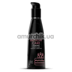 Оральный лубрикант Wicked Aqua Birthday Cake - торт, 120 мл - Фото №1
