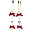 Набір затискачів для грудей Senuelo Pearl Nipple Clamps Kit, золотий - Фото №1