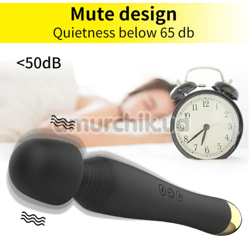 Універсальний вібромасажер Foxshow Silicone Massager, чорний