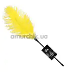 Перышко для ласк Art of Sex Feather Tickler, желтое - Фото №1