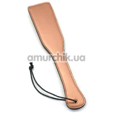 Шльопалка Liebe Seele Rose Gold Memory Leather Spanking Paddle, золото-чорна - Фото №1