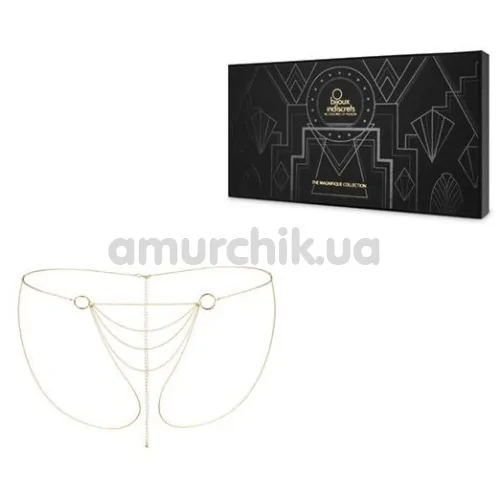 Прикраса для тіла Bijoux Indiscrets The Magnifique Collection Bikini Chain, золоте