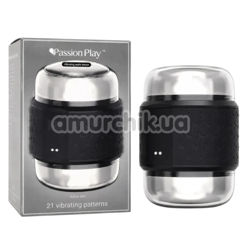 Мастурбатор с вибрацией Passion Play Vibrating Double Stroker, черный