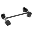 Фіксатори для рук і ніг Fetish Collection Spreader Bar With Cuffs, чорні - Фото №1