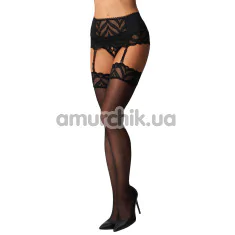 Чулки Obsessive Lecille, черные - Фото №1