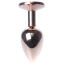 Анальна пробка з блакитним кристалом Exclusivity Jewellery Red Gold Plug, золота - Фото №5