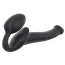 Безремневой страпон Strap-On-Me Silicone Bendable Strap-On L, черный - Фото №2
