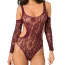 Боди Set The Mood Bodysuit, бордовое - Фото №2