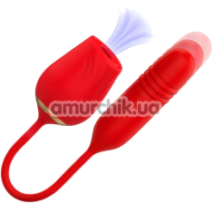 Симулятор орального секса для женщин с пульсатором Mia Amalfi, красный - Фото №1