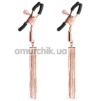 Зажимы для сосков Bound Nipple Clamps D2, золотые - Фото №1