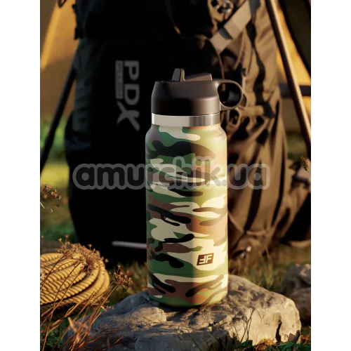 Мастурбатор PDX Plus Fap Flask Happy Camper, камуфляжный