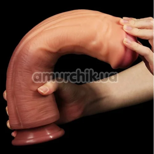 Фаллоимитатор Dual-Layered Silicone Nature Cock LV411016, телесный