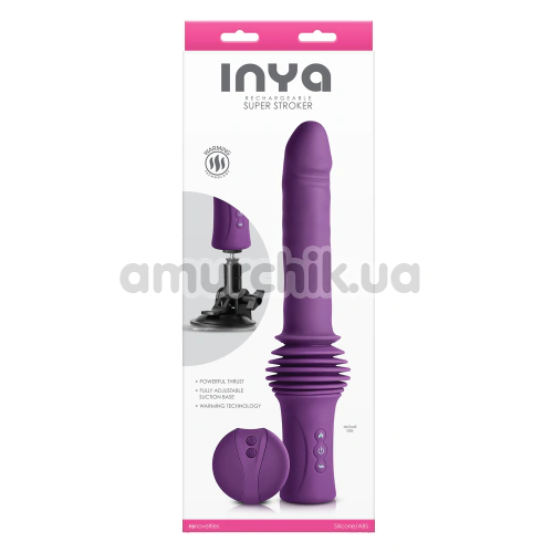 Вибратор с толчками и подогревом Inya Super Stroker, фиолетовый