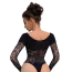 Боди Star Night Fishnet Circle Sparks Bodysuit, черное - Фото №3
