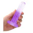 Фаллоимитатор Realrock Crystal Clear Dildo 5.3, фиолетовый - Фото №3