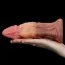 Фалоімітатор Dual-Layered Silicone Nature Cock LV411017, коричневий - Фото №8