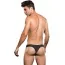 Трусы мужские Envy Thong With Pinstripe, черные - Фото №2