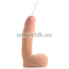 Фалоімітатор з еякуляцією Loadz Dual Density Squirting Dildo 8, тілесний - Фото №1