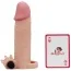 Насадка - удлинитель пениса с вибрацией Lovetoy Pleasure X-Tender Series LV1062, телесная - Фото №2