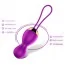 Вагинальные шарики с вибрацией Foxshow Vibrating Silicone Kegel Balls, фиолетовые - Фото №7