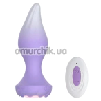 Анальная пробка с вибрацией и ротацией Party Color Toys Any, сиреневая - Фото №1