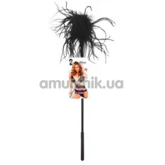Перышко для ласк Lux Fetish Feather Tickler, черное - Фото №1
