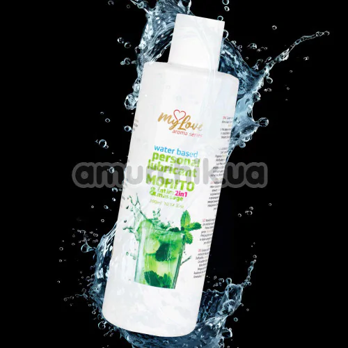 Масажний лубрикант MyLove Aroma Series Personal Lubricant 2in1 Mohito - Мохіто, 300 мл