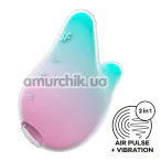 Симулятор орального сексу для жінок з вібрацією Satisfyer Mermaid Vibes, рожево-бірюзовий - Фото №1