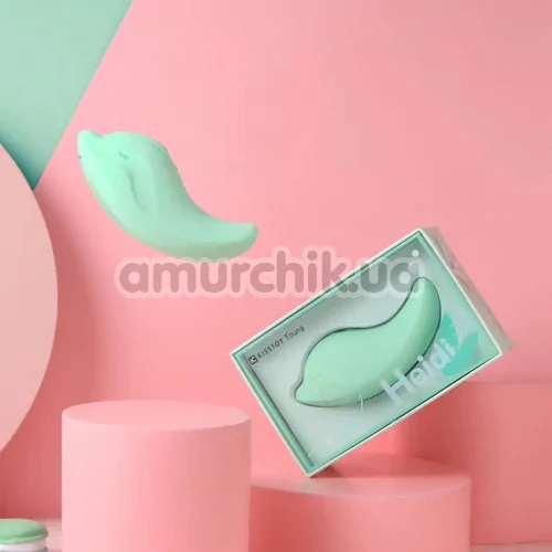 Кліторальний вібратор KissToy Heidi, бірюзовий