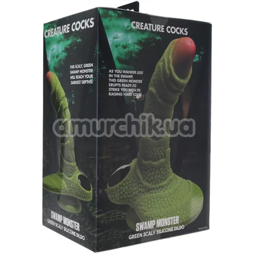 Фаллоимитатор Creature Cocks Swamp Monster, зеленый