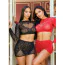 Комплект Leg Avenue Wildest Dreams Crop Top And Skirt Set, красный: топ + юбка - Фото №8
