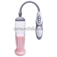 Вакуумна помпа для члена Men Suck Vacuum Passion Pump Think Bigger, сіра - Фото №1