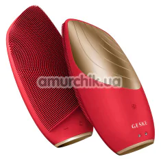 Ультразвуковая щетка для лица Geske Sonic Thermo Facial Brush 6 in 1, красная - Фото №1