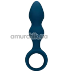 Анальная пробка Loveline Large Teardrop Shaped Anal Plug, синяя - Фото №1