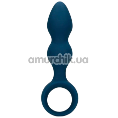 Анальна пробка Loveline Large Teardrop Shaped Anal Plug, синя - Фото №1