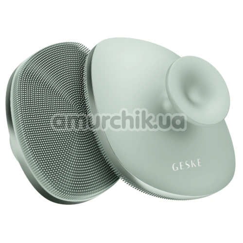 Щетка для тела Geske Body Brush 4 in 1 Suction Mount Metal, зеленая - Фото №1