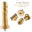 Фалоімітатор-насадка Hismith Golden Silicone Dildo 6.8, золотий - Фото №4