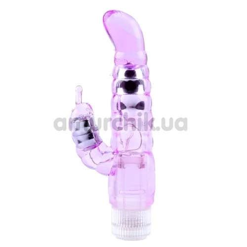 Вібратор Crystal Jelly My Dual Pleasure, фіолетовий - Фото №1