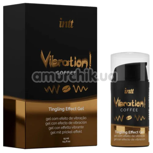 Возбуждающий гель с эффектом вибрации Intt Vibration Coffee Tingling Effect Gel - кофе, 15 мл