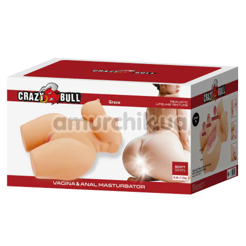 Штучна вагіна і анус Crazy Bull Grace, тілесна