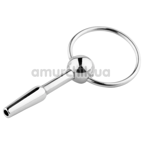 Уретральная вставка Metal Penis Plug No. 02, серебряная - Фото №1