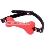Кляп Behave! Luxury Fetish Doggie Bone Bit Gag, червоний - Фото №1